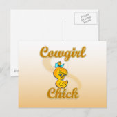 Carte Postale Cowgirl Chick (Devant / Derrière)