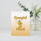 Carte Postale Cowgirl Chick (Debout devant)