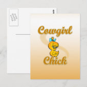 Carte Postale Cowgirl Chick (Devant / Derrière)