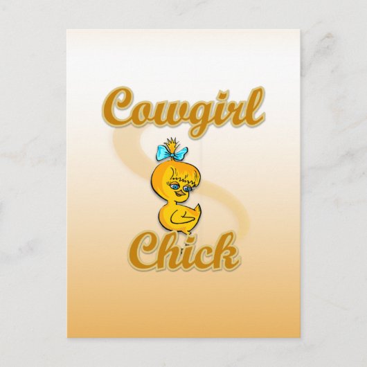 Carte Postale Cowgirl Chick (Devant)
