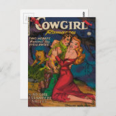 Carte Postale Cowgirl et Cowboy (Devant / Derrière)