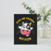 Carte Postale Cows Are Friends Not Food (Debout devant)