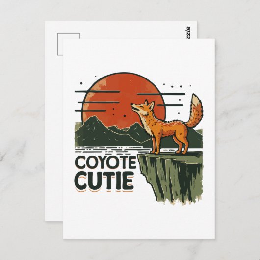 Carte Postale Coyote (Devant / Derrière)