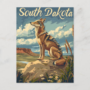 Carte Postale Coyote du Dakota du Sud
