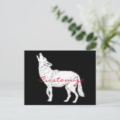 Carte Postale Coyote Howling Thunder_Cove (Debout devant)