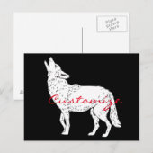 Carte Postale Coyote Howling Thunder_Cove (Devant / Derrière)
