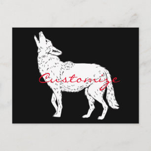 Carte Postale Coyote Howling Thunder_Cove