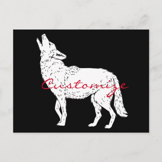 Carte Postale Coyote Howling Thunder_Cove (Devant)