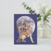 Carte Postale Coyote Pack Howling at the Moon (Debout devant)