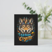 Carte Postale Coyote urbain (Debout devant)