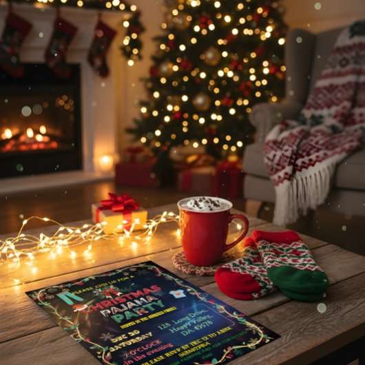 Carte Postale Cozy Christmas Pajama Bash | Festive Family