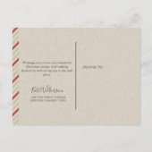 Carte Postale Cozy New Address with Fireplace Holiday (Dos)