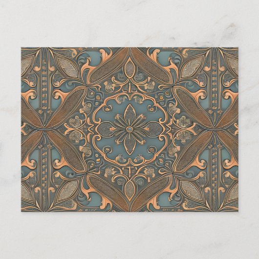 Carte Postale Cozy old pattern (Devant)