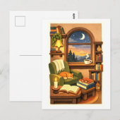Carte Postale Cozy Reading Nook (Devant / Derrière)