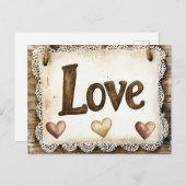Carte Postale Cozy Romantic Valentines Day Clipart (Devant / Derrière)