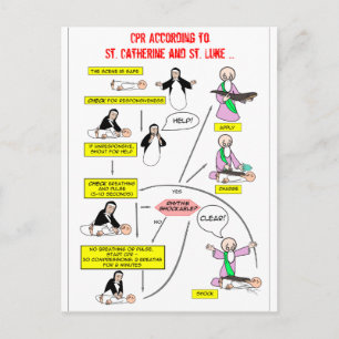 Carte Postale CP Selon St. Catherine et St. Luke