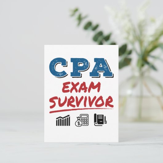 Carte Postale CPA Exam Survivor (Debout devant)