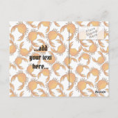 Carte Postale Crab orange (Dos)