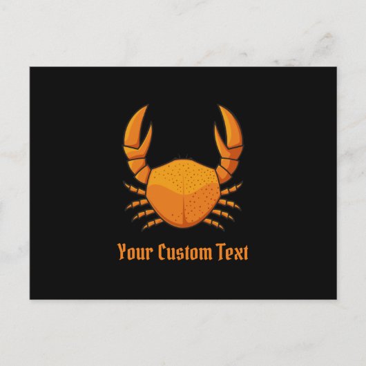 Carte Postale Crab orange (Devant)