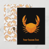 Carte Postale Crab orange (Devant / Derrière)