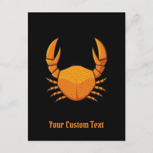 Carte Postale Crab orange (Devant)