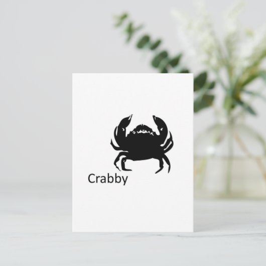 Carte Postale crabe (Debout devant)