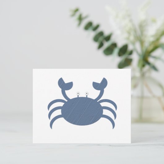 Carte Postale Crabe bleu (Debout devant)
