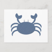Carte Postale Crabe bleu (Devant)