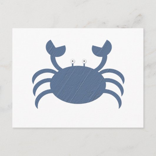 Carte Postale Crabe bleu (Devant)