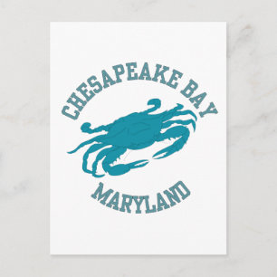 Carte Postale Crabe bleu de la baie de Chesapeake