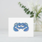 Carte Postale crabe bleu endormi (Debout devant)