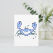 Carte Postale Crabe bleu populaire Cadeau unique cadeau mignon p (Debout devant)