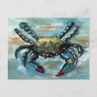 Crabe bleu sur bleu