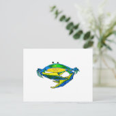 CARTE POSTALE CRABE BLEUE (Debout devant)