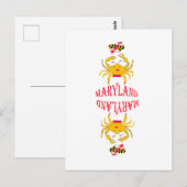 Carte Postale Crabe dans le Maryland (Devant / Derrière)