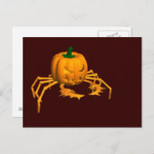 Carte Postale Crabe d'Halloween (Devant / Derrière)