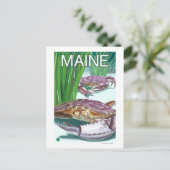 Carte Postale Crabe du Maine et pêcheur (Debout devant)