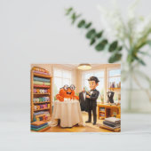 Carte Postale Crabe Espion se Faisant Habiller sur Mesure (Debout devant)