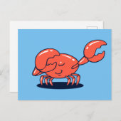 Carte Postale Crabe Faisant Le Dab (Devant / Derrière)
