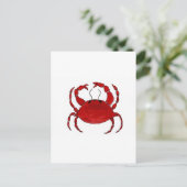 Carte Postale Crabe Rouge (Debout devant)