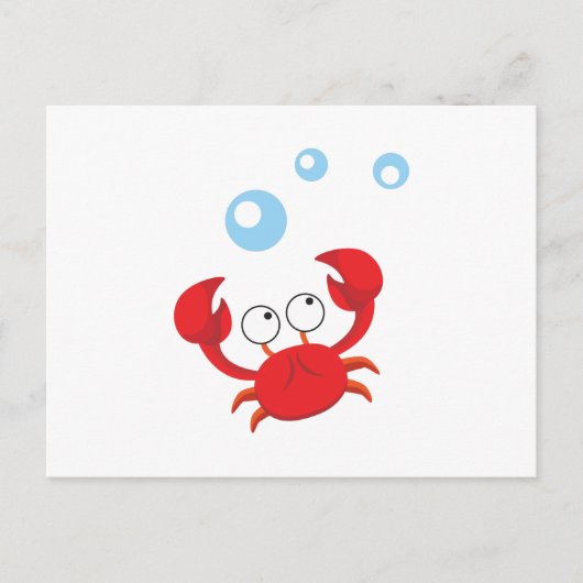 Carte Postale Crabe rouge (Devant)