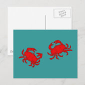 Carte Postale crabs (Devant / Derrière)
