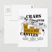 Carte Postale Crabs sur châteaux (Devant / Derrière)