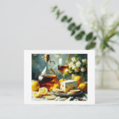 Carte Postale Crackers à vin au fromage, (Debout devant)