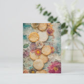 Carte Postale Crackers et fleurs (Debout devant)