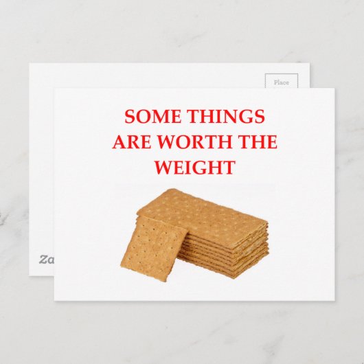 Carte Postale crackers graham (Devant / Derrière)