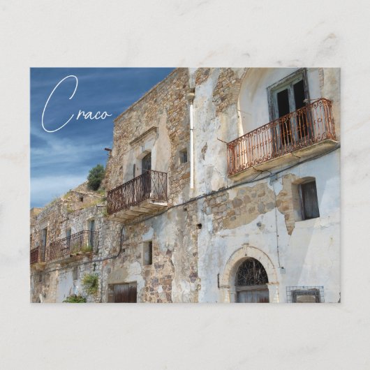 Carte Postale Craco Ghost Maisons Basilicate Italie (Devant)