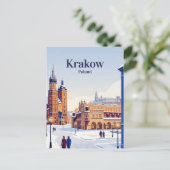 Carte Postale Cracovie, Pologne (Debout devant)