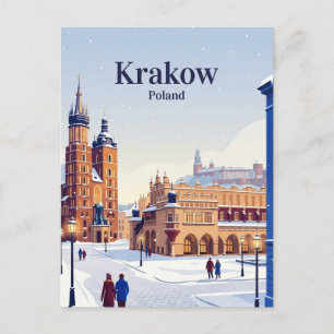 Carte Postale Cracovie, Pologne