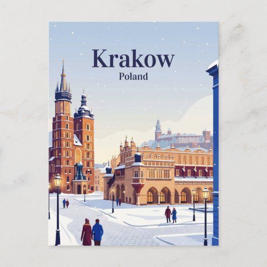 Carte Postale Cracovie, Pologne (Devant)